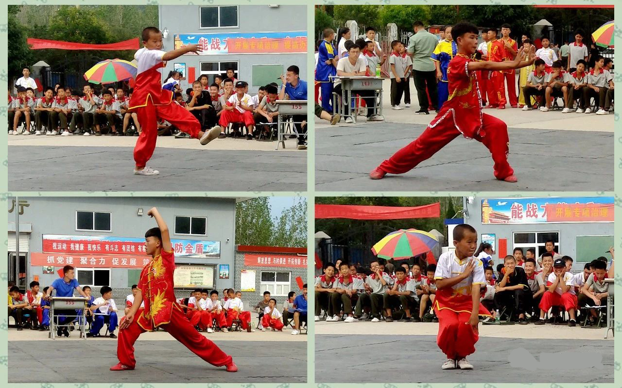 少林寺学校学生武术表演